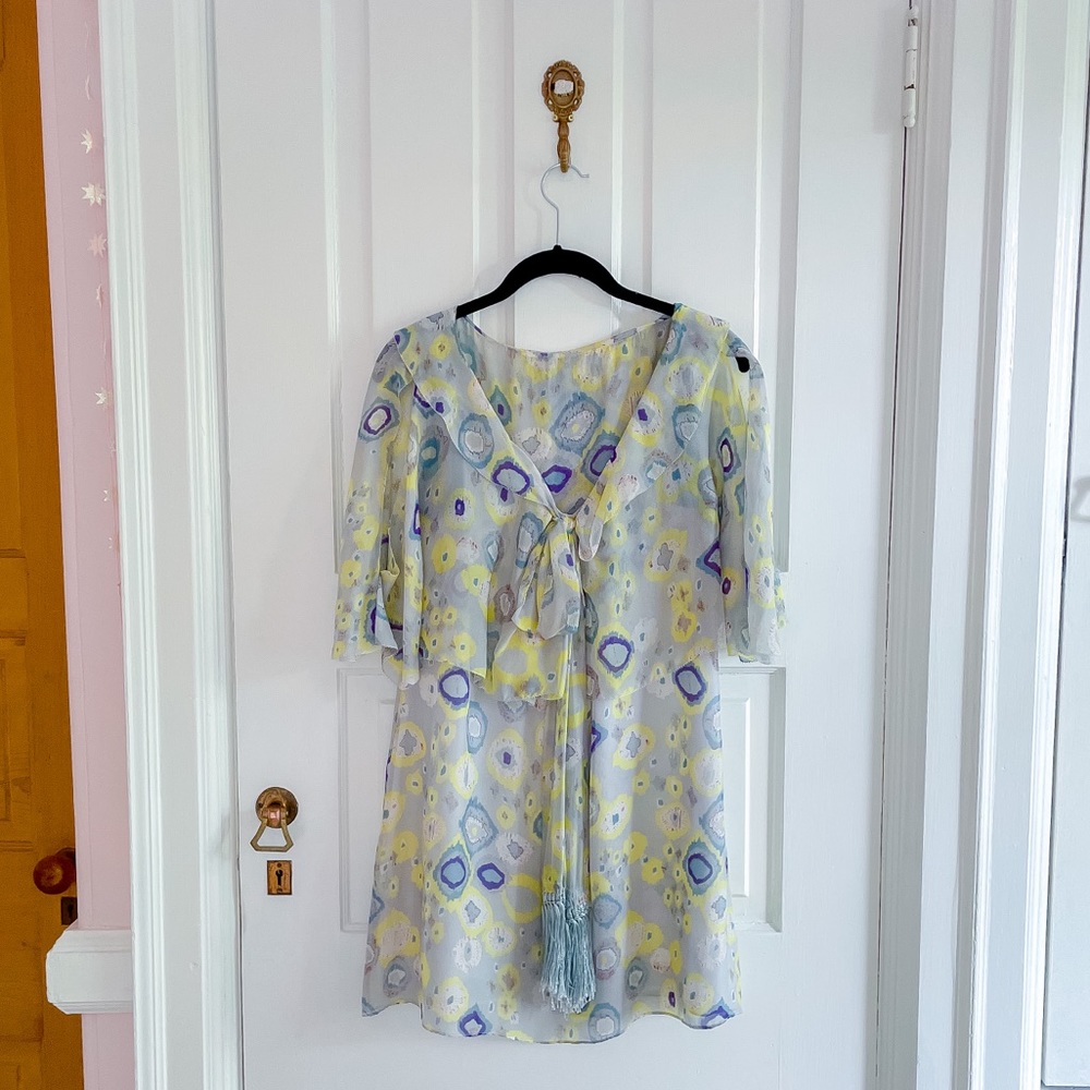 Hanii Y silk tunic print dress